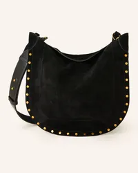 Isabel Marant Hobo-Bag OSKAN mit Pouch und Nieten Schwarz