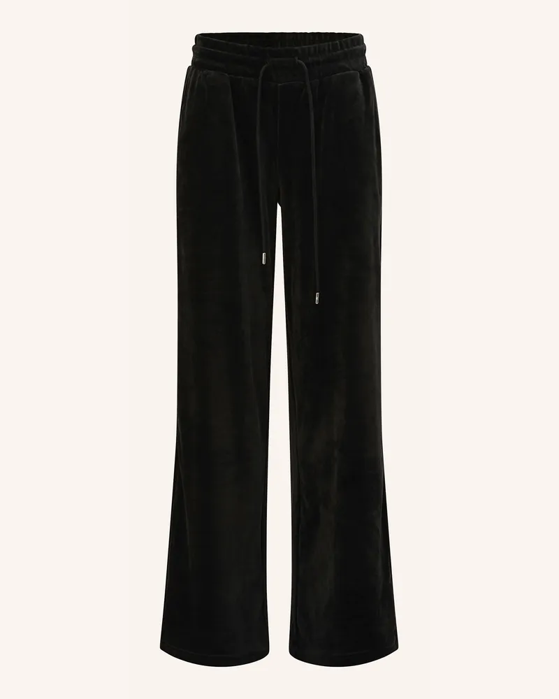 True Religion Sweatpant Velour Crystal schwarz Schwarz