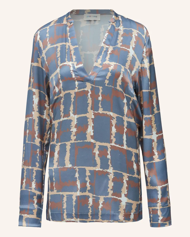 Joyce Girls  Blusenshirt Tiger Grau