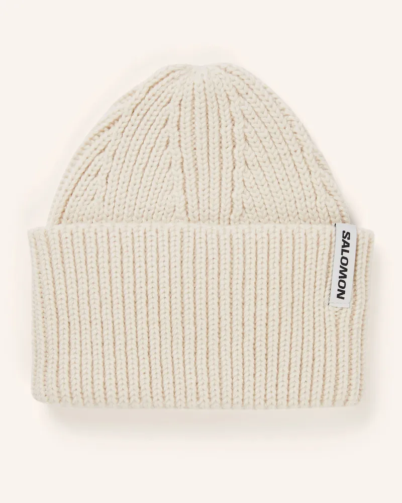 Salomon Mütze Snowbird weiss Creme