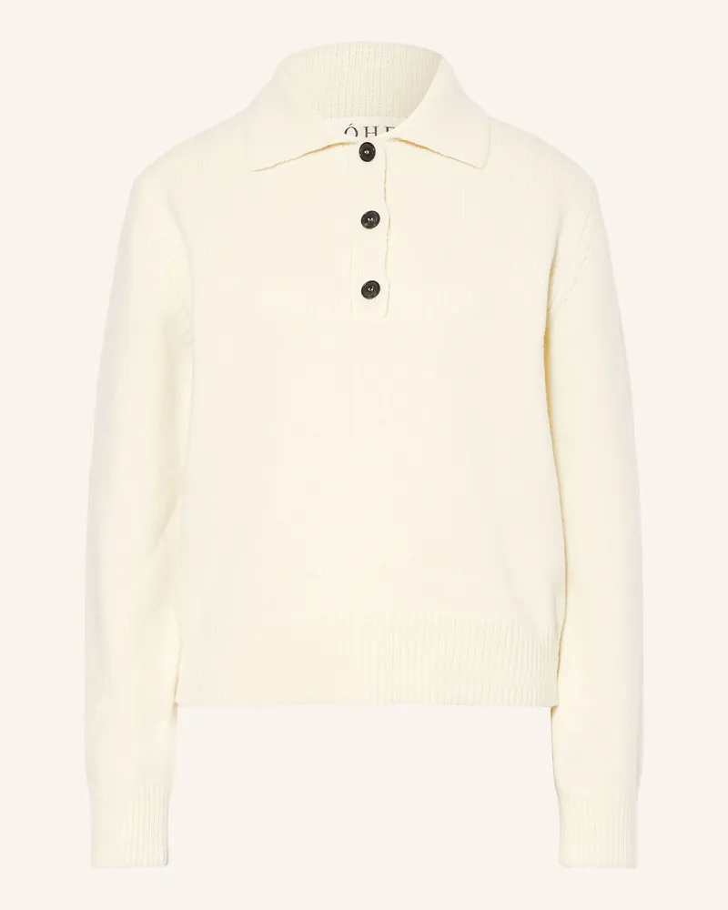 Róhe Pullover Mit Cashmere weiss Creme