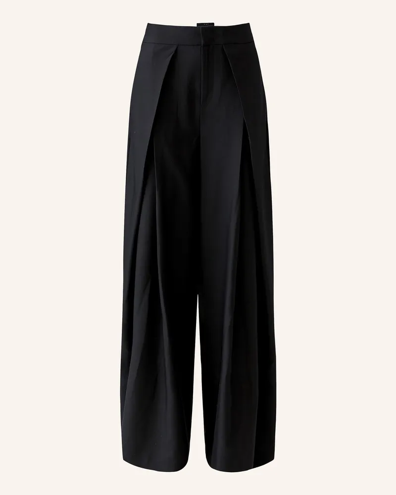 Oui  Marlenehose schwarz Schwarz