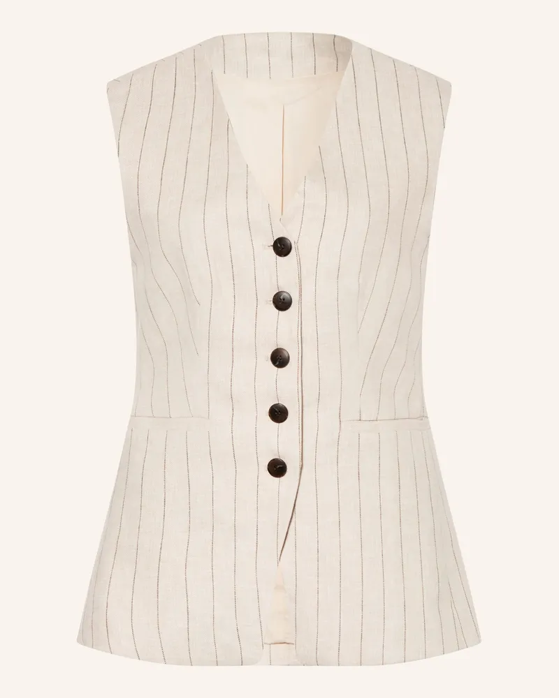 Selected Blazerweste Mit Leinen beige Beige