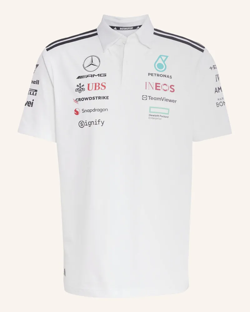 adidas MERCEDES - AMG PETRONAS FORMULA ONE TEAM POLOSHIRT Weiss