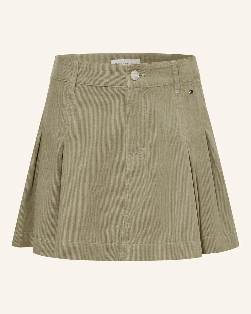 Tommy Hilfiger Cordrock gruen Khaki