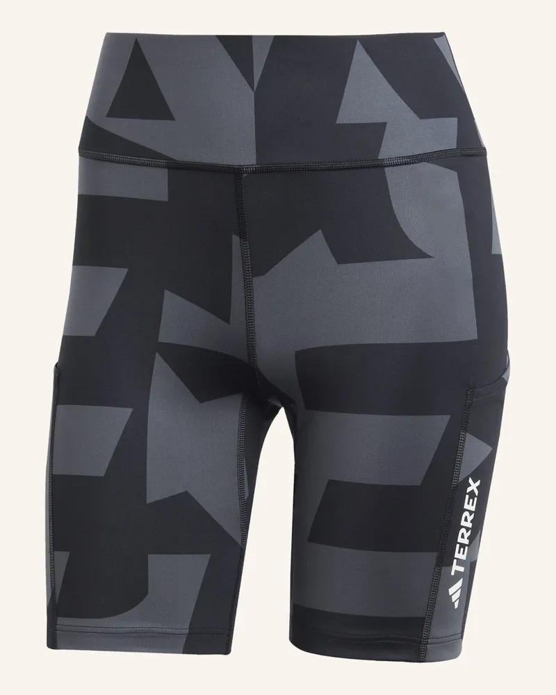 adidas Tights TERREX MULTI 8INCH PRINTED Grau