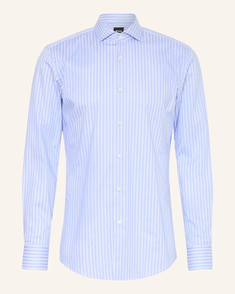 HUGO BOSS Hemd Hank Slim Fit blau Hellblau