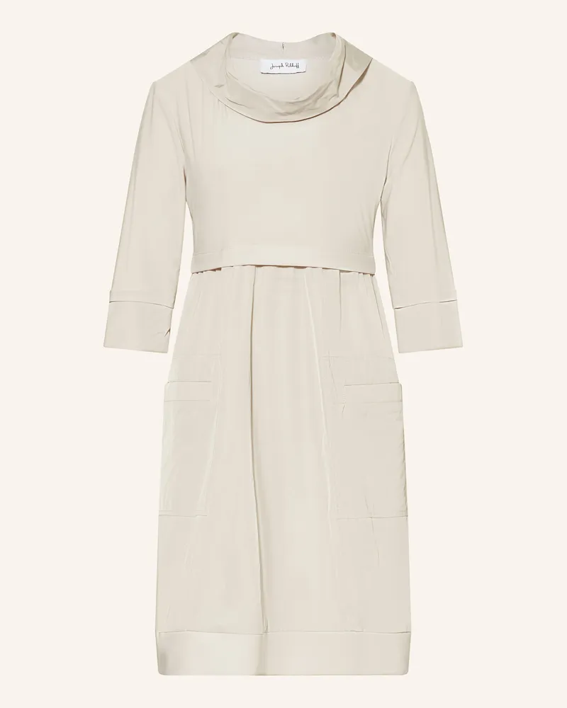 Joseph Ribkoff Kleid Mit 3/4-Arm Im Materialmix beige Creme