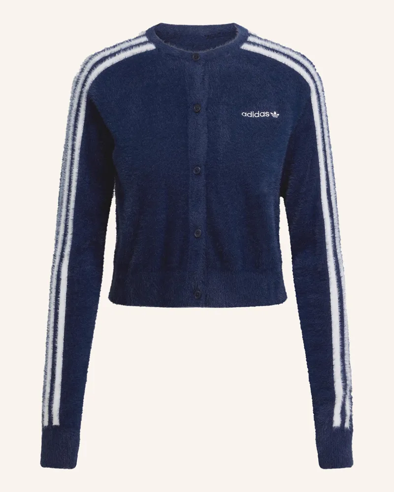 adidas Strickjacke FLUFFY Dunkelblau