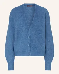 Mos Mosh Oversized-Strickjacke THORA mit Alpaka Blau