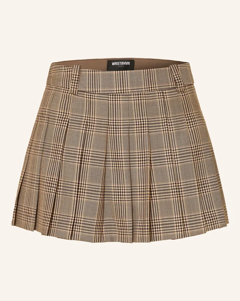 WRSTBHVR Faltenrock NURIA Beige