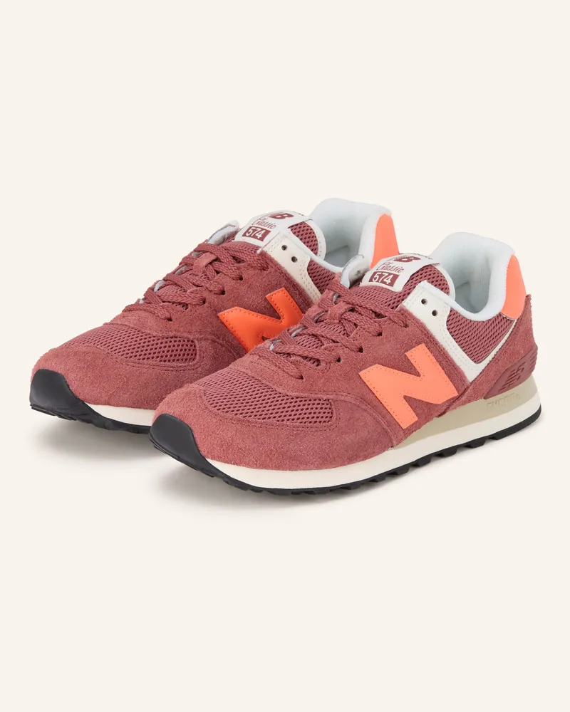 New Balance Sneaker 574 rot Hellrot