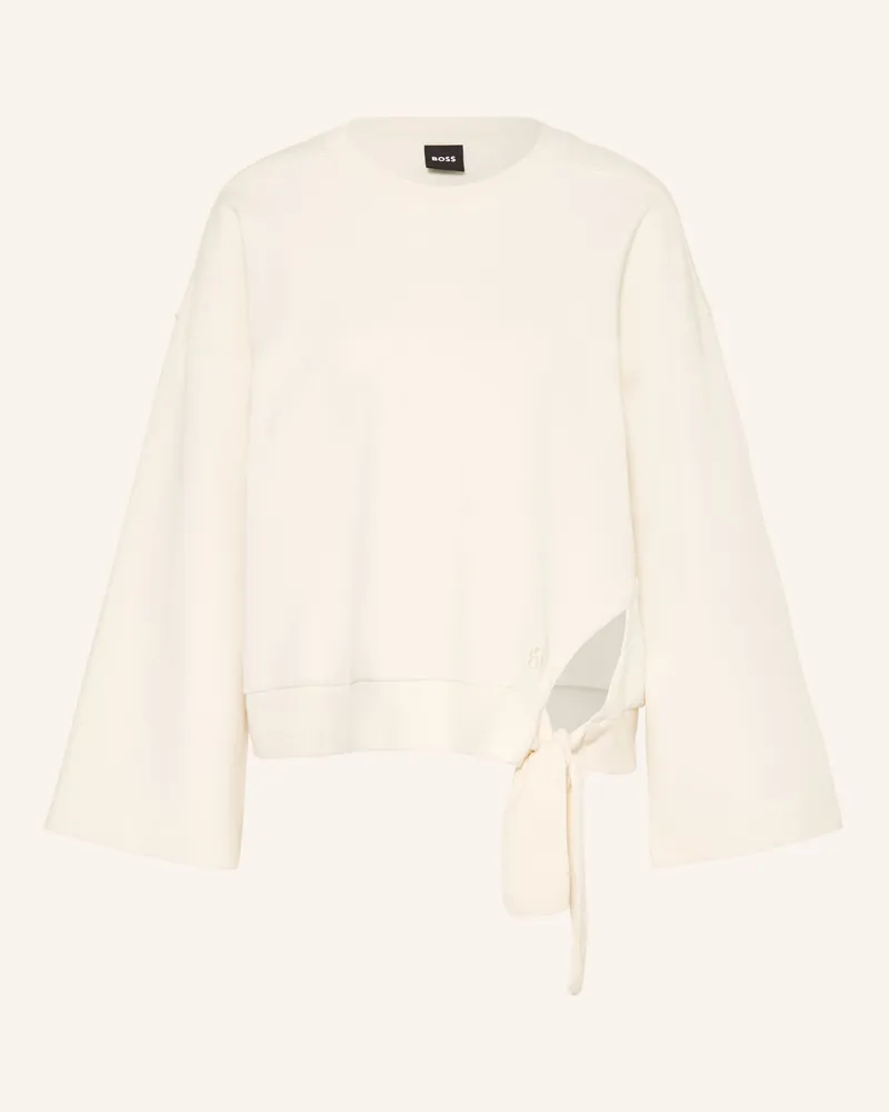 HUGO BOSS Sweatshirt Essega weiss Weiss