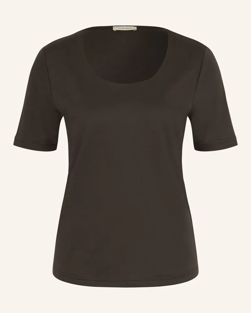 lilienfels T-Shirt braun Dunkelbraun