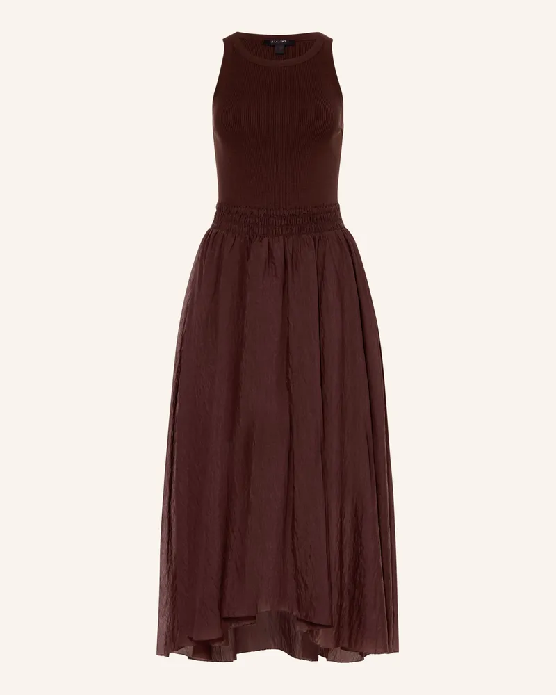AllSaints Kleid Zenia Im Materialmix braun Braun