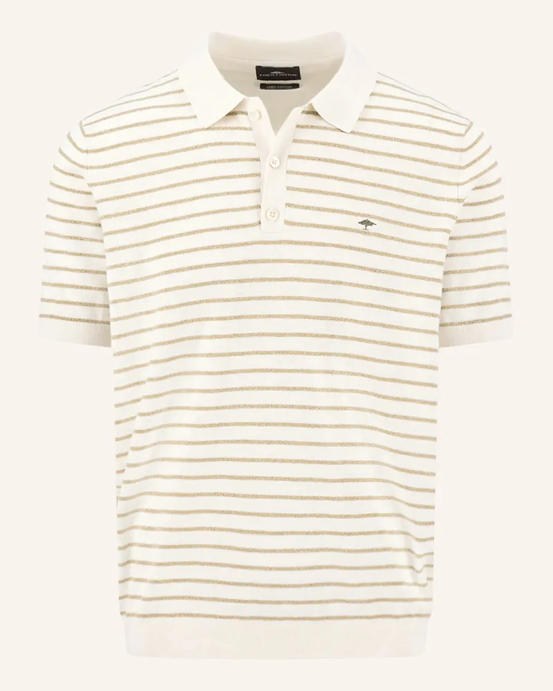 Fynch-Hatton Strick-Poloshirt Creme
