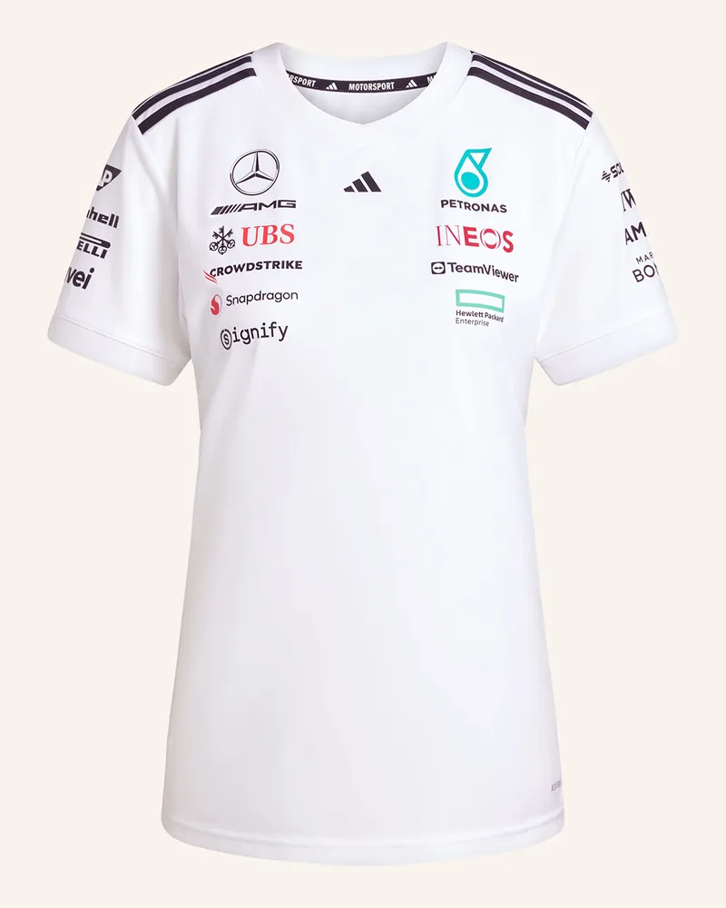 adidas T-Shirt MERCEDES - AMG PETRONAS FORMULA ONE TEAM Weiss