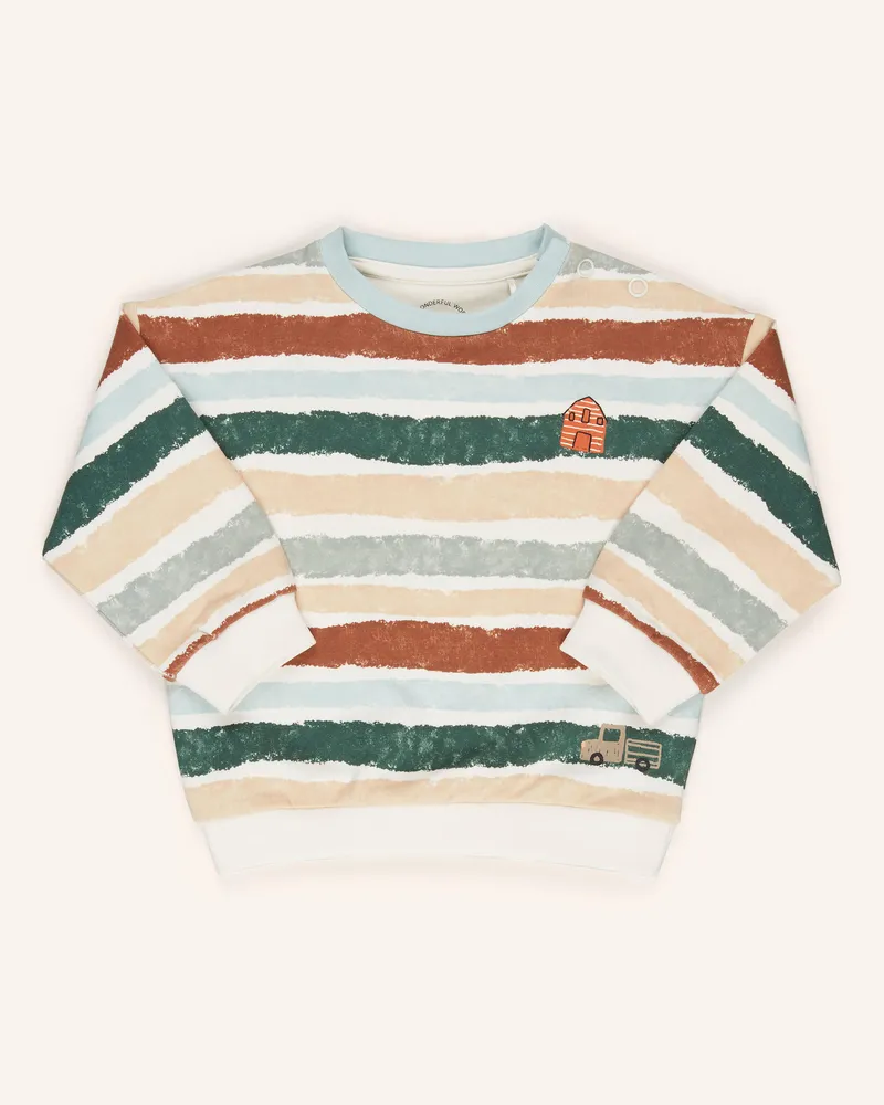 S.Oliver Sweatshirt weiss Braun