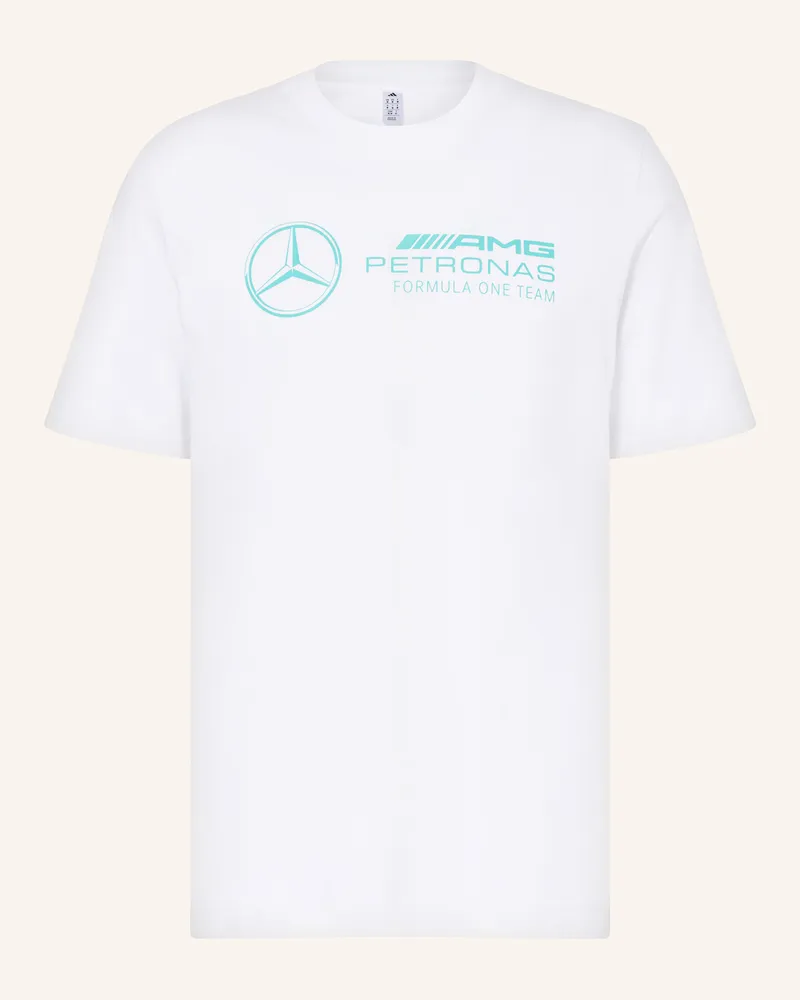 adidas T-Shirt MERCEDES - AMG PETRONAS FORMULA ONE TEAM DNA GRAPHIC Weiss