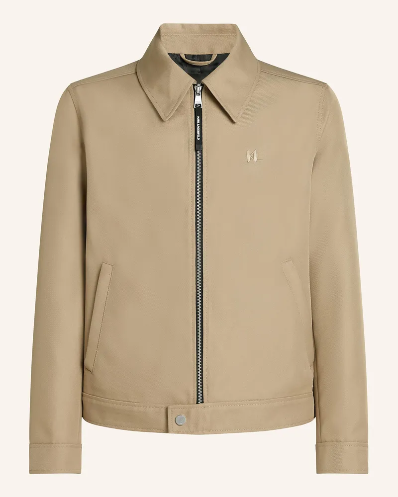 Karl Lagerfeld KL MONOGRAM KURZE JACKE Taupe