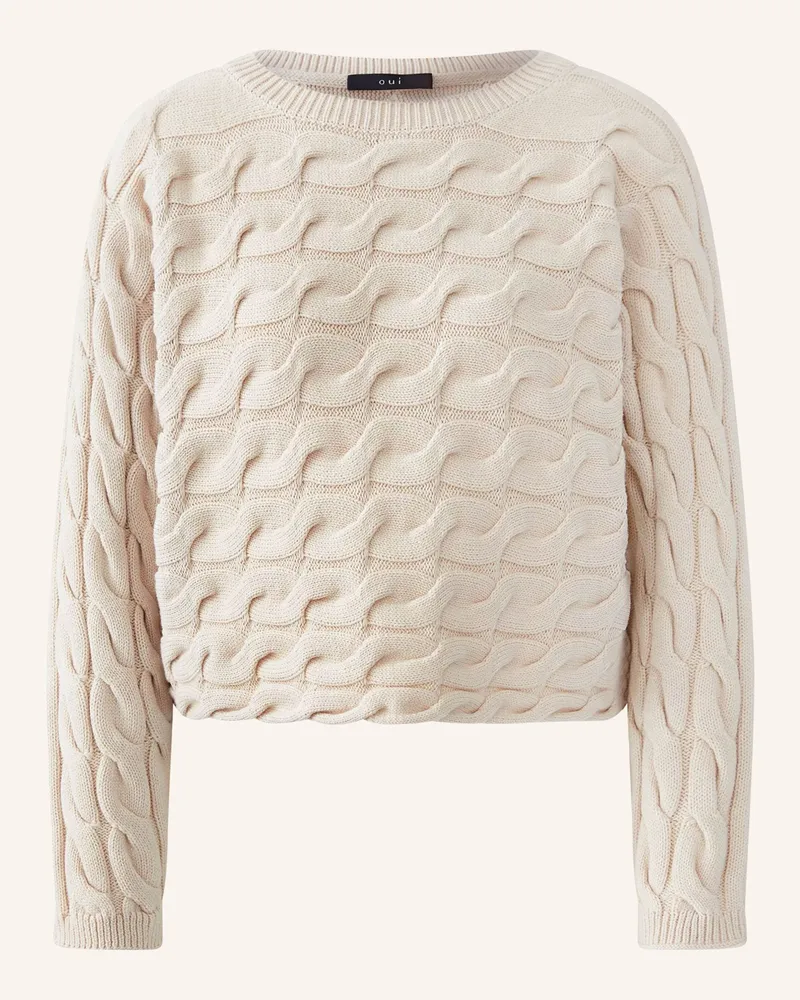 Oui  Pullover Sirah weiss Ecru