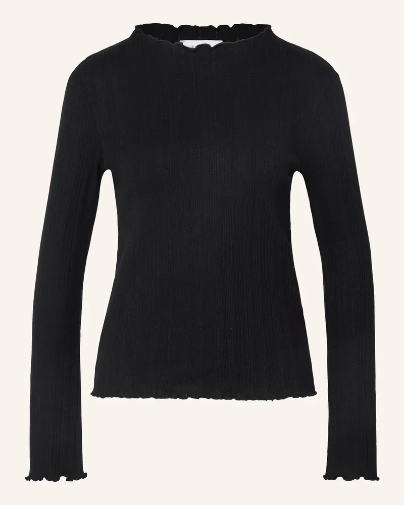COMMA T-Shirt schwarz Schwarz