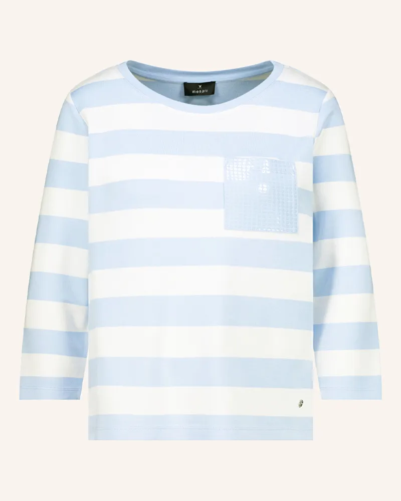 monari Shirt Mit 3/4-Arm Und Pailletten blau Hellblau