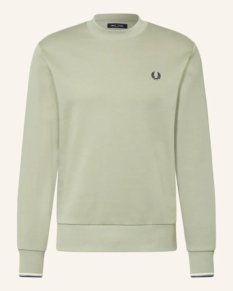 Fred Perry Sweatshirt gruen Hellgrün