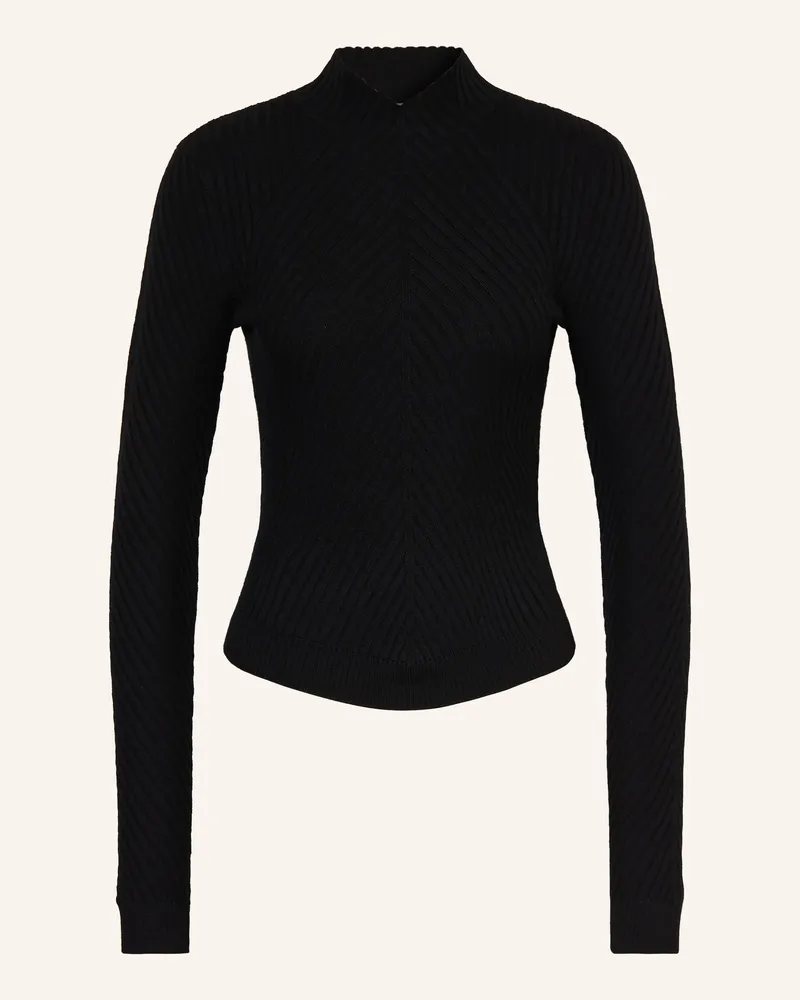 Victoria Beckham Pullover Aus Merinowolle schwarz Schwarz