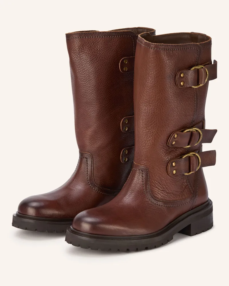 Golden Goose Biker Boots Kurt braun Braun