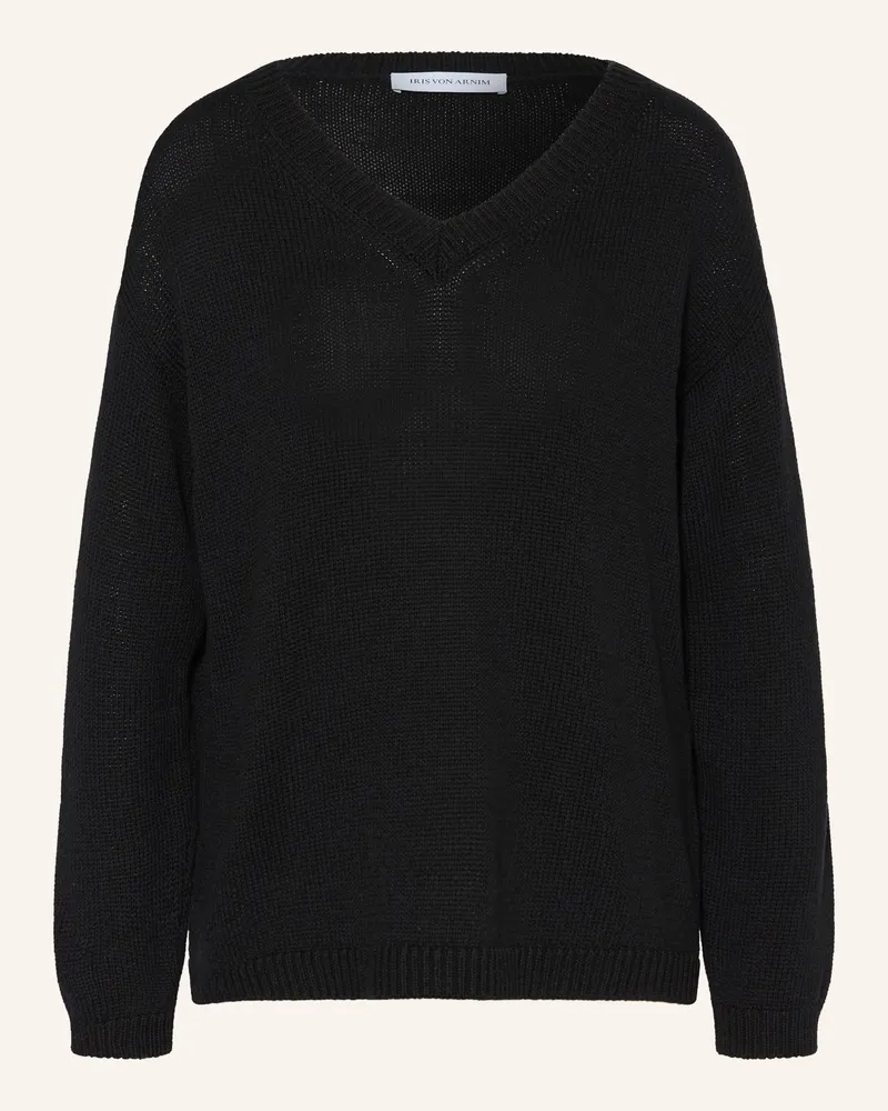 Iris von Arnim Pullover DIONA mit Seide und Leinen Schwarz