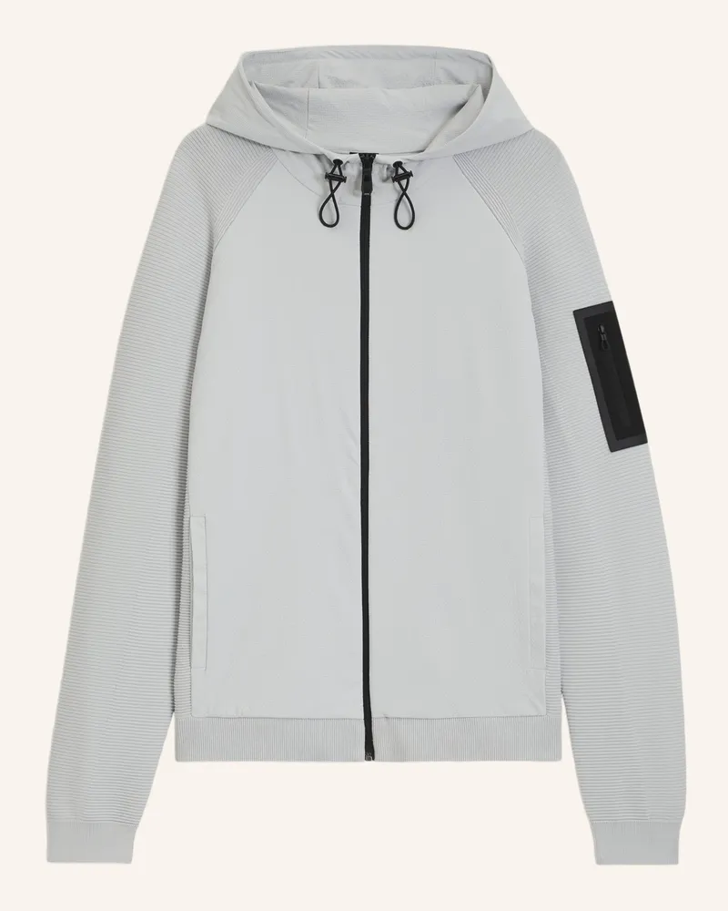 HUGO BOSS Casual Jacke K_URBAN COMMUTER HY Regular Fit Hellgrau