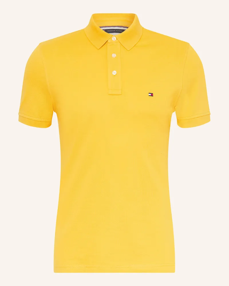Tommy Hilfiger Piqué-Poloshirt Slim Fit Gelb