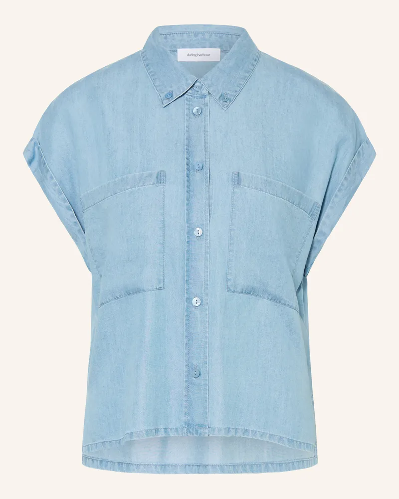 Darling Harbour Hemdbluse in Jeansoptik Mid