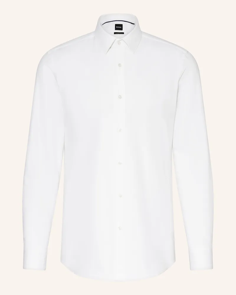 HUGO BOSS Hemd Hank Slim Fit weiss Weiss
