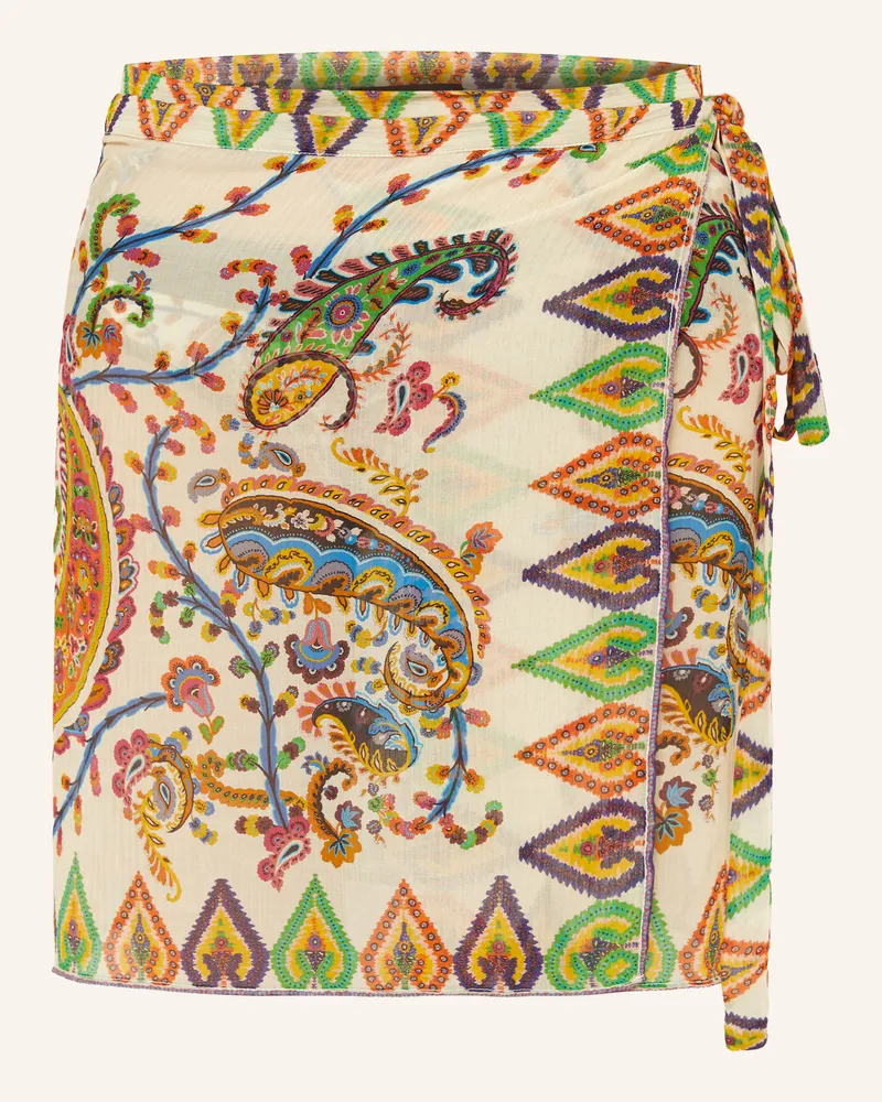 Etro Pareo Mit Plissees weiss Weiss