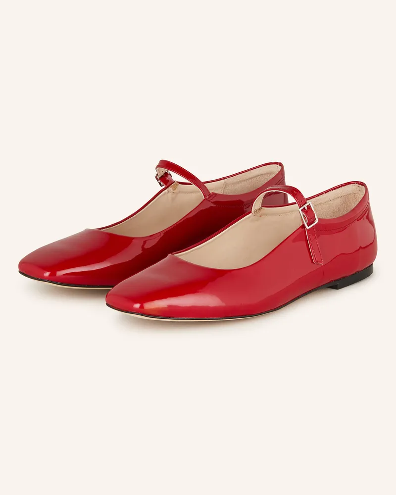 Mrs & HUGS Mary-Jane-Ballerinas Rot