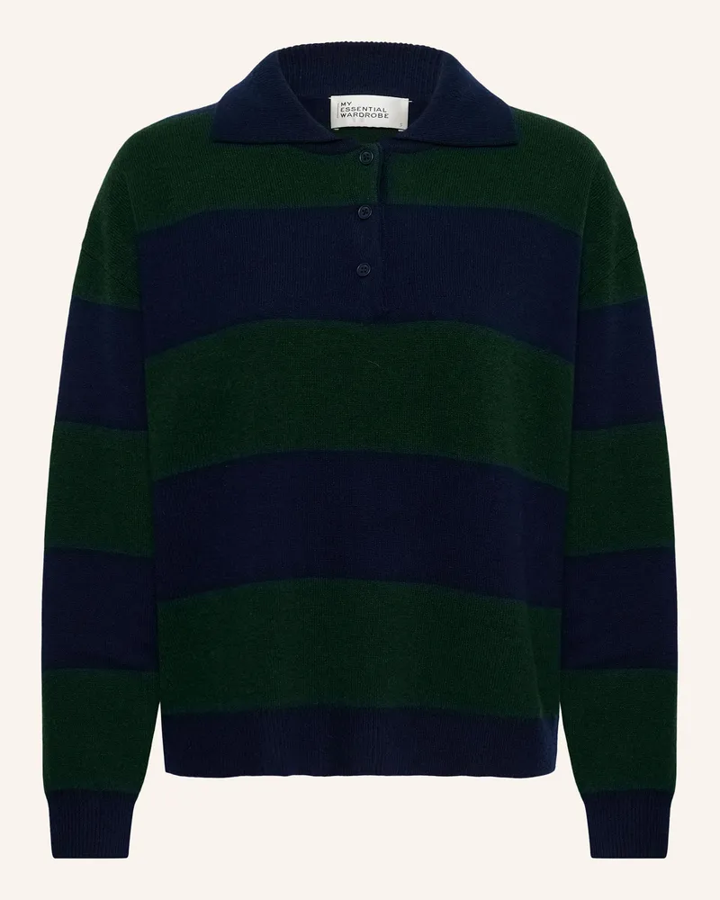 My Essential Wardrobe Strick-Poloshirt Mwjola braun Braun