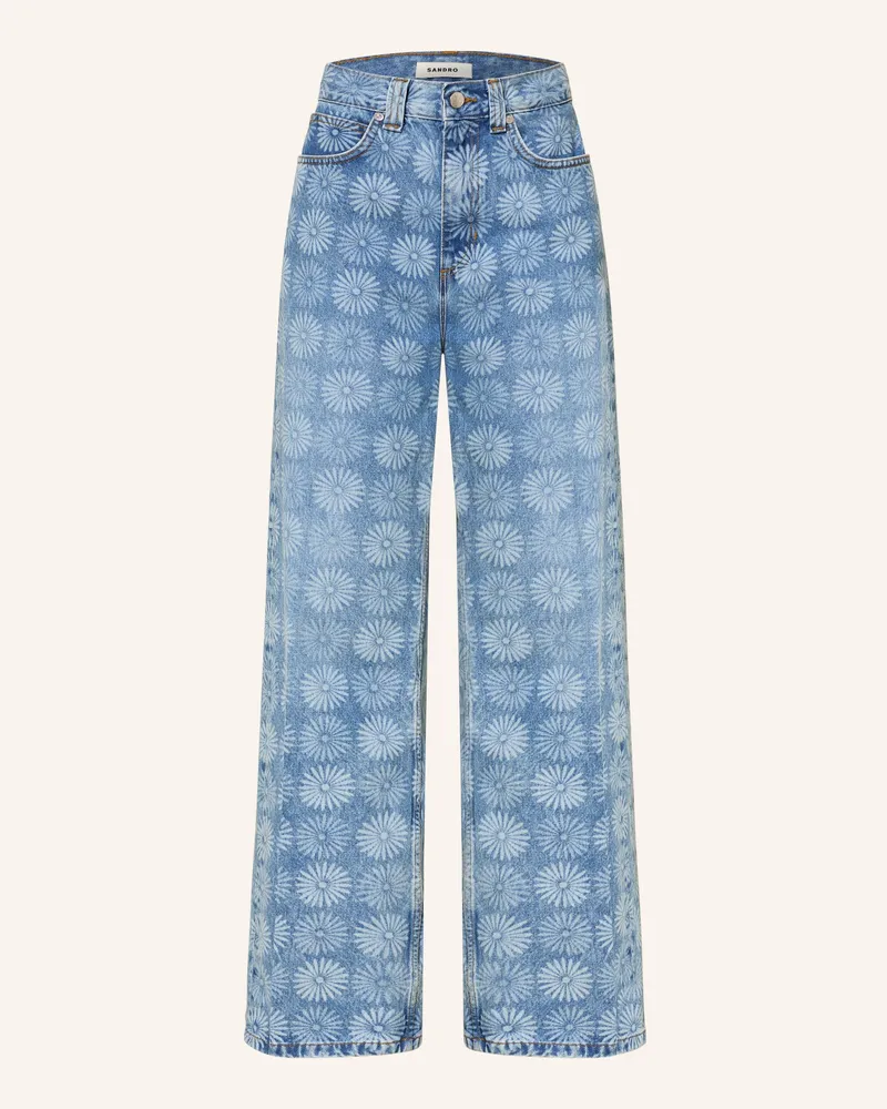 Sandro Wide Leg Jeans blau 4785