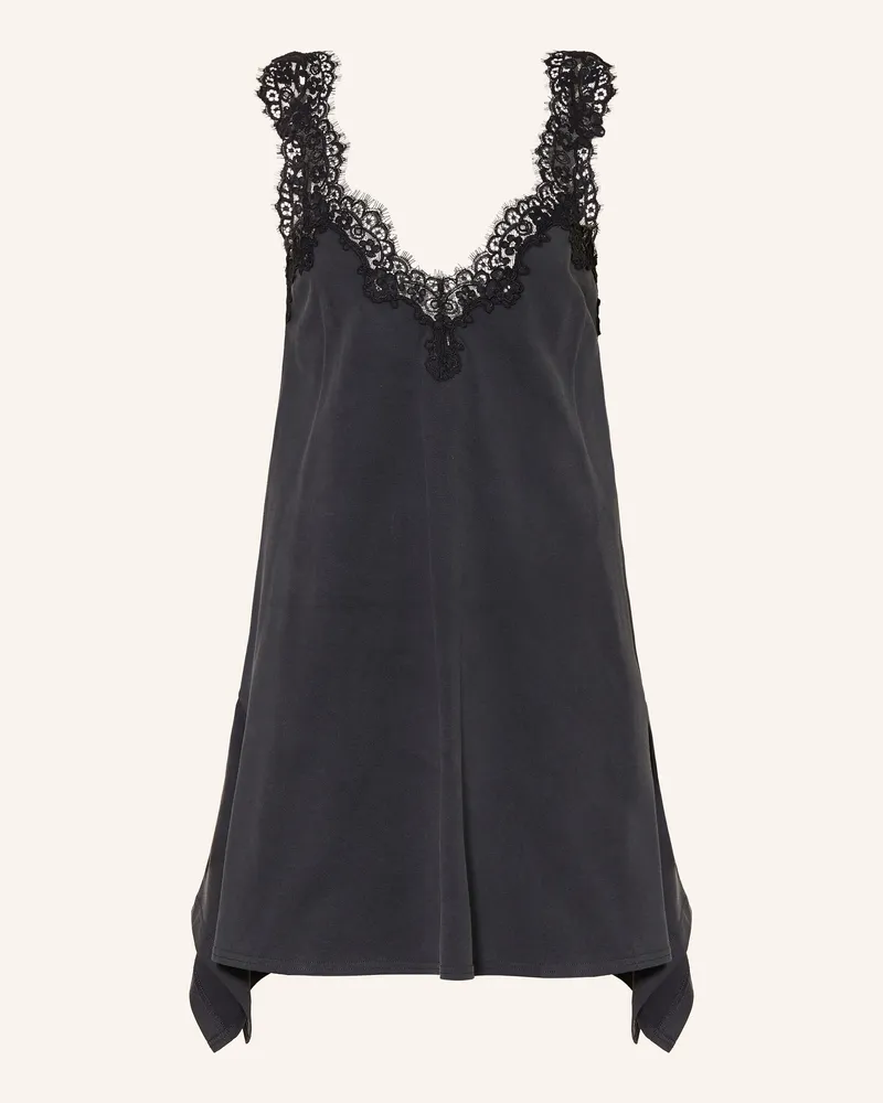 Stella McCartney Jerseykleid Mit Spitze schwarz Schwarz