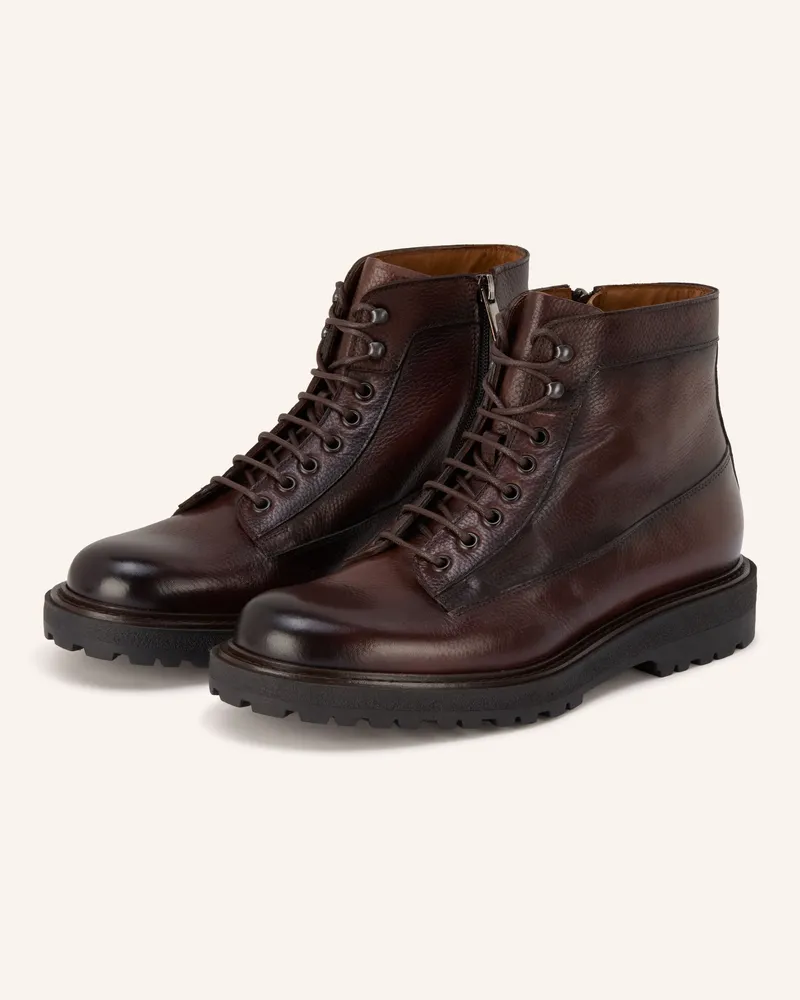 paul Schnürboots braun Dunkelbraun
