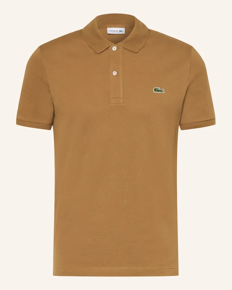 Lacoste Piqué-Poloshirt Slim Fit Braun