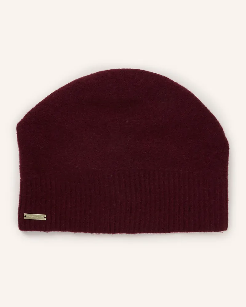 Seeberger Mütze rot Dunkelrot