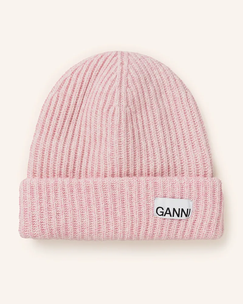 Ganni Mütze pink Rosa
