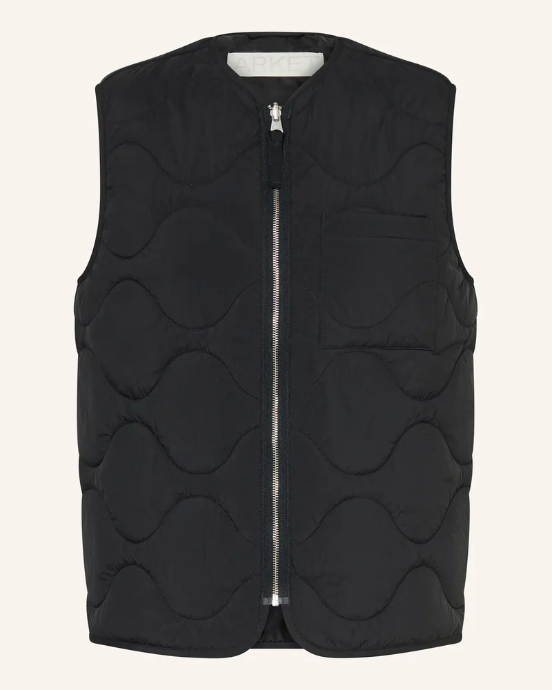 Arket Steppweste Schwarz