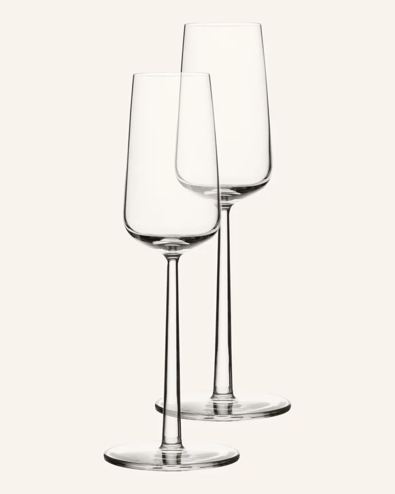iittala 2er-Set Champagnergläser Essence transparent Weiss