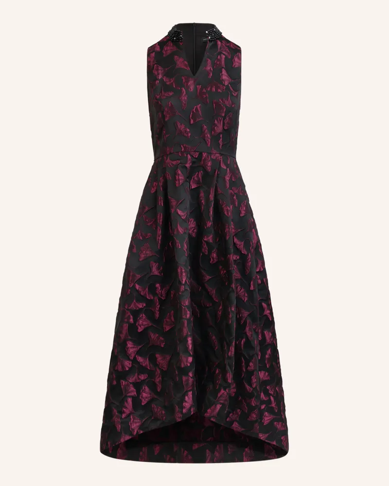 Apart Jacquard Kleid rot Schwarz