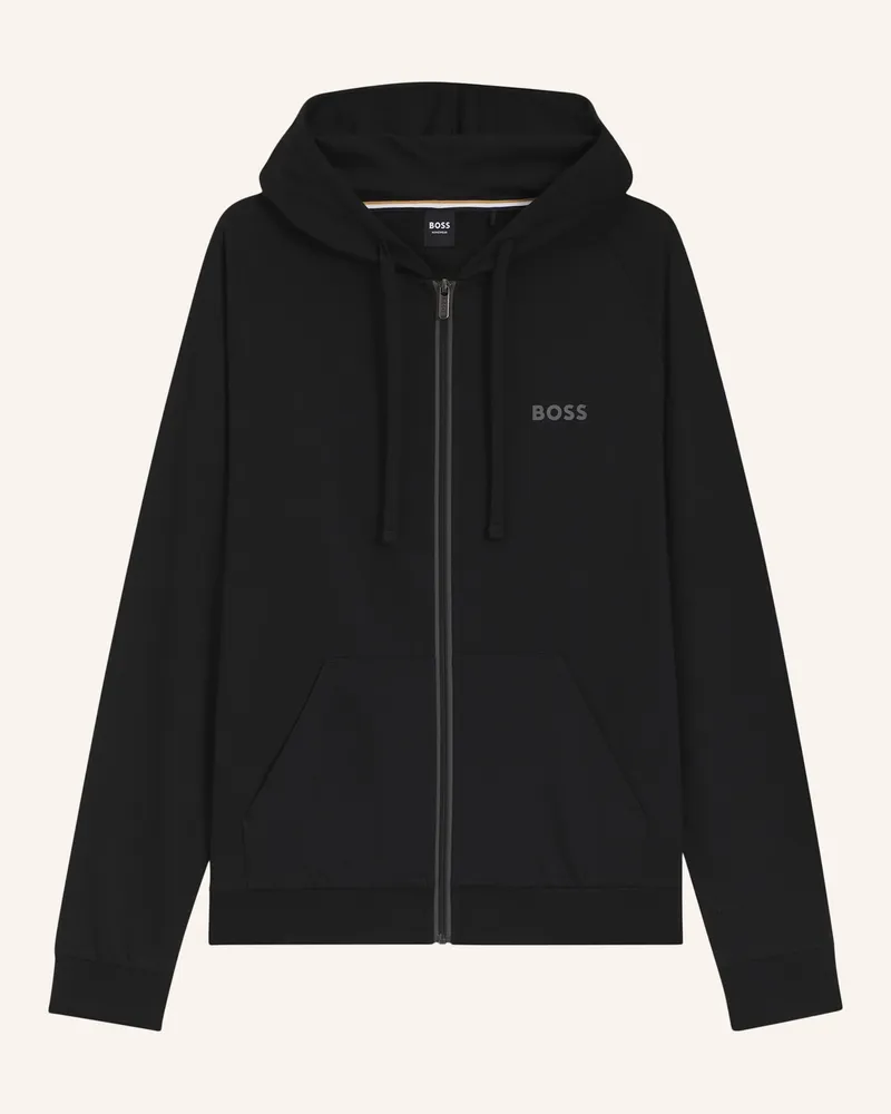 HUGO BOSS Loungewear Jacke AUTHENTIC JACKET H Regular Fit Schwarz
