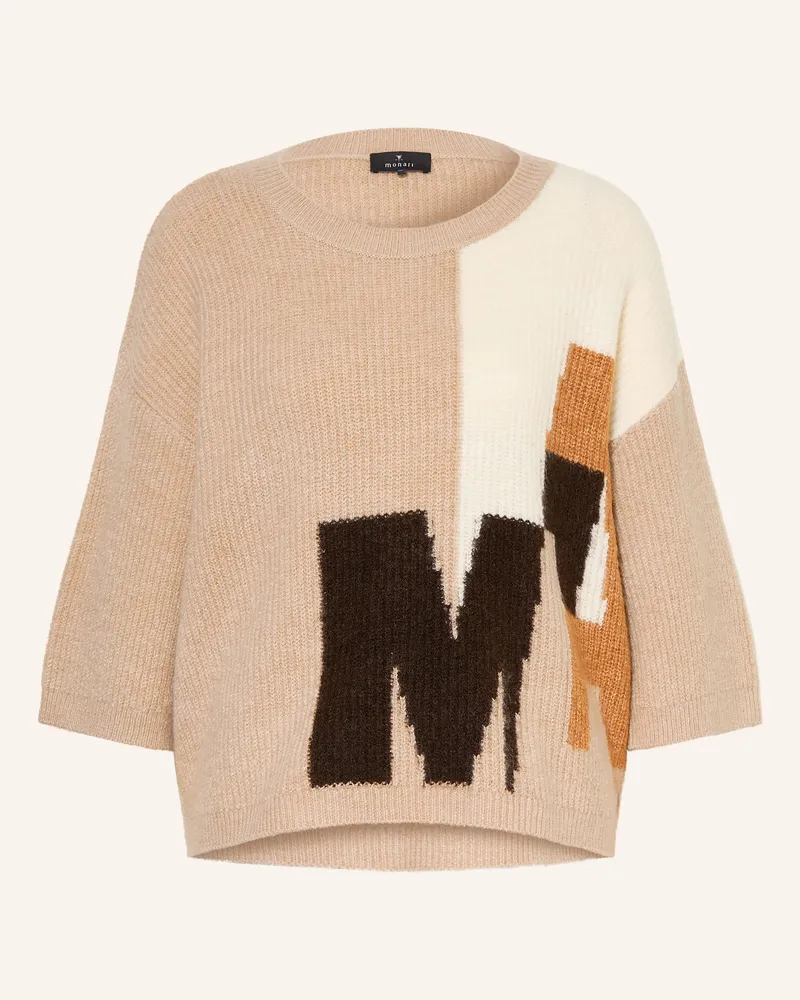 monari Pullover Mit 3/4-Arm beige Beige
