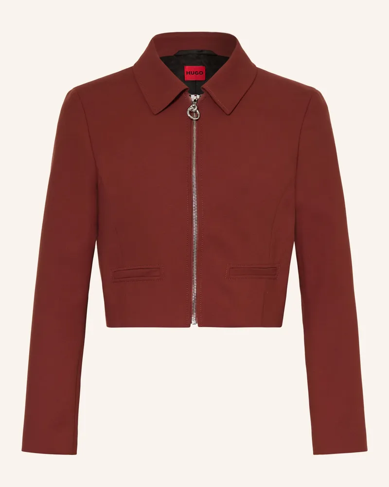 HUGO BOSS Kastenjacke Anjus braun Braun